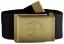 fjellreven canvas brass belt 4cm - black