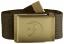 fjellreven canvas brass belt 4cm - dark olive