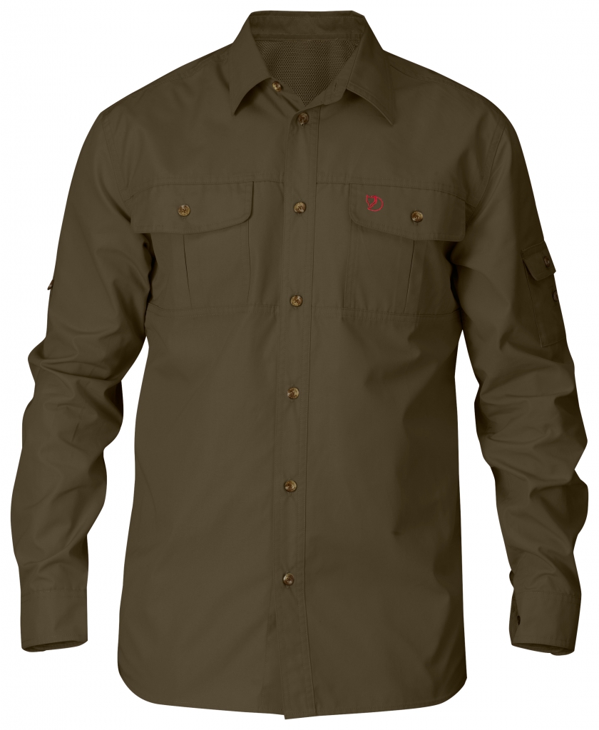 fjellreven singi trekking skjorte - dark olive
