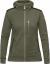 fjellreven keb fleece hoodie dame - laurel green - deep forest