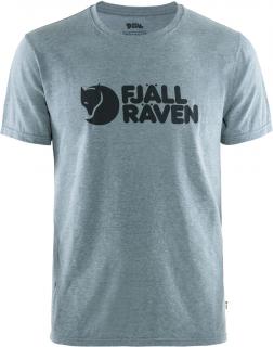fjellreven fjällräven logo t-shirt herre - uncle blue - melange