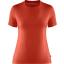 fjellreven abisko wool ss dame - flame orange