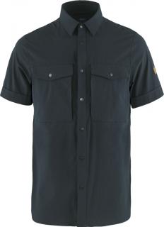 fjellreven abisko trekking shirt ss herre - dark navy