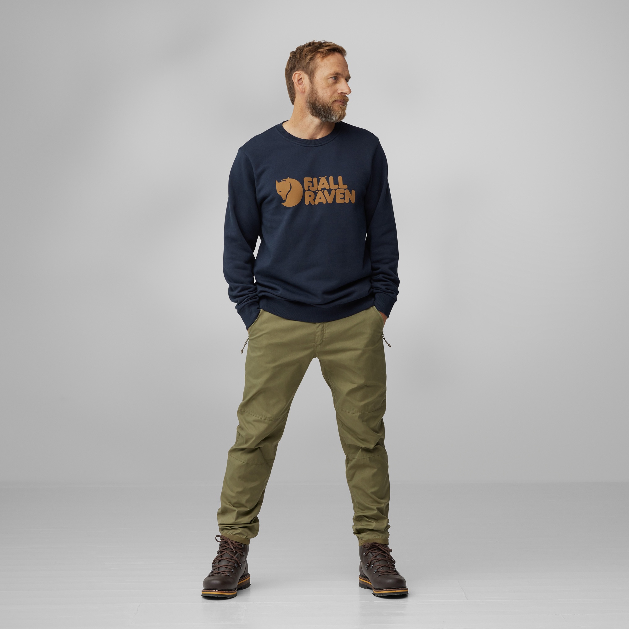 Fjällräven Logo Genser Herre - Image 3