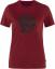 fjellreven abisko wool fox ss dame - pomegranate red - dark navy