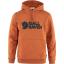 fjellreven fjällräven logo hoodie herre - terracotta brown