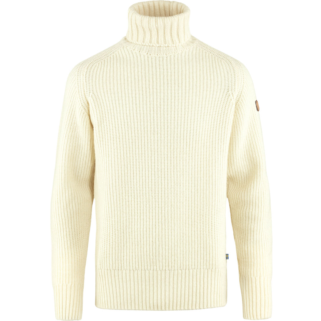 fjellreven Övik roller neck sweater herre - chalk white