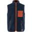 fjellreven vardag pile fleece vest herre - navy - autumn leaf