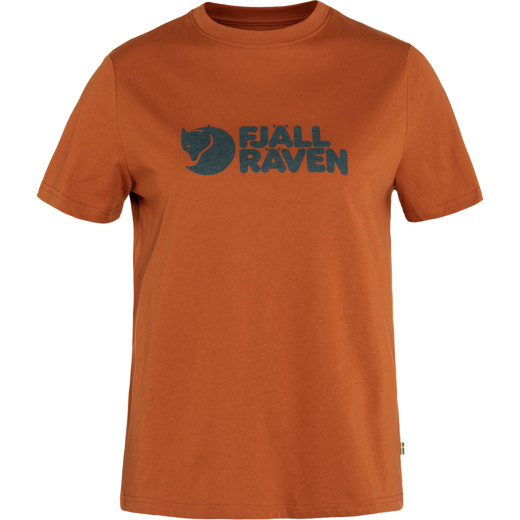 fjellreven fjällräven logo tee dame - terracotta brown