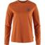 fjellreven 1960 logo t-shirt ls dame - terracotta brown