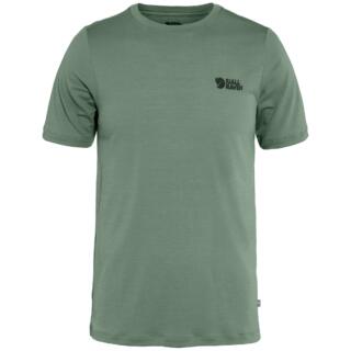 fjellreven abisko wool logo ss herre - patina green