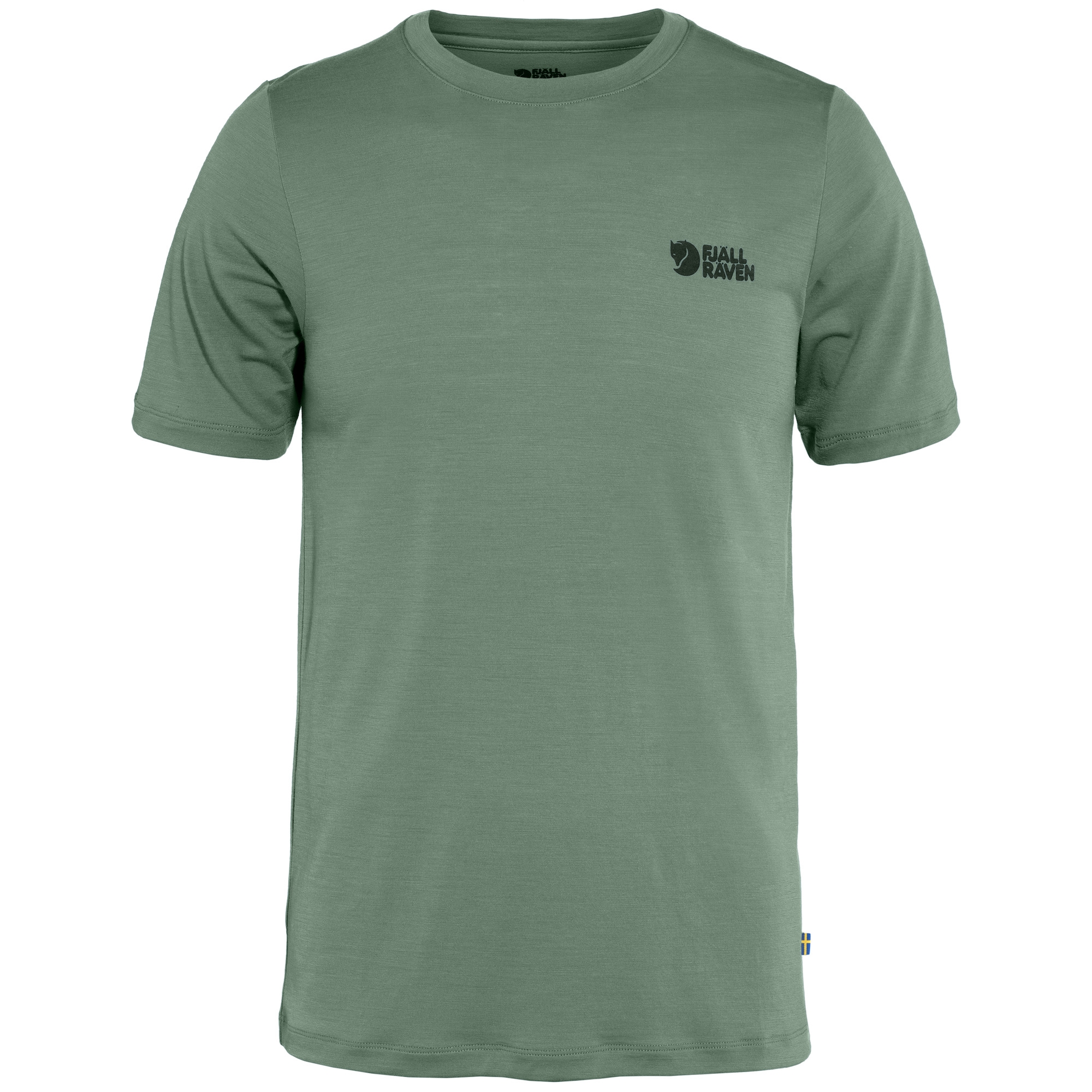 fjellreven abisko wool logo ss herre - patina green