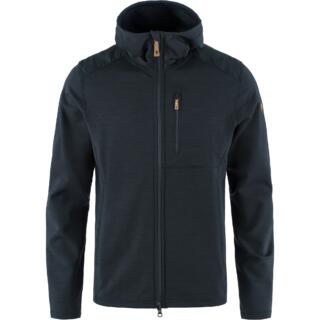 fjellreven keb fleece hoodie herre - dark navy