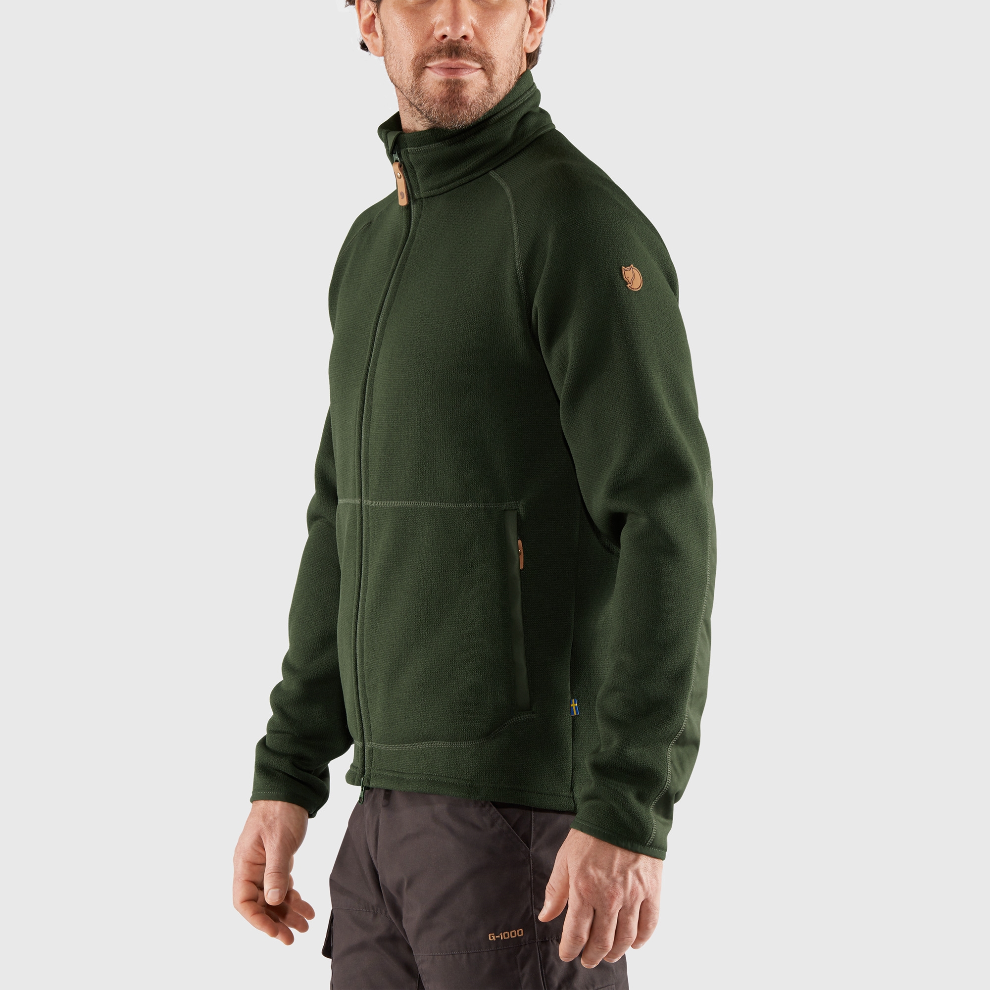 Fjällräven Övik Fleece Zip Sweater Herre - Image 3