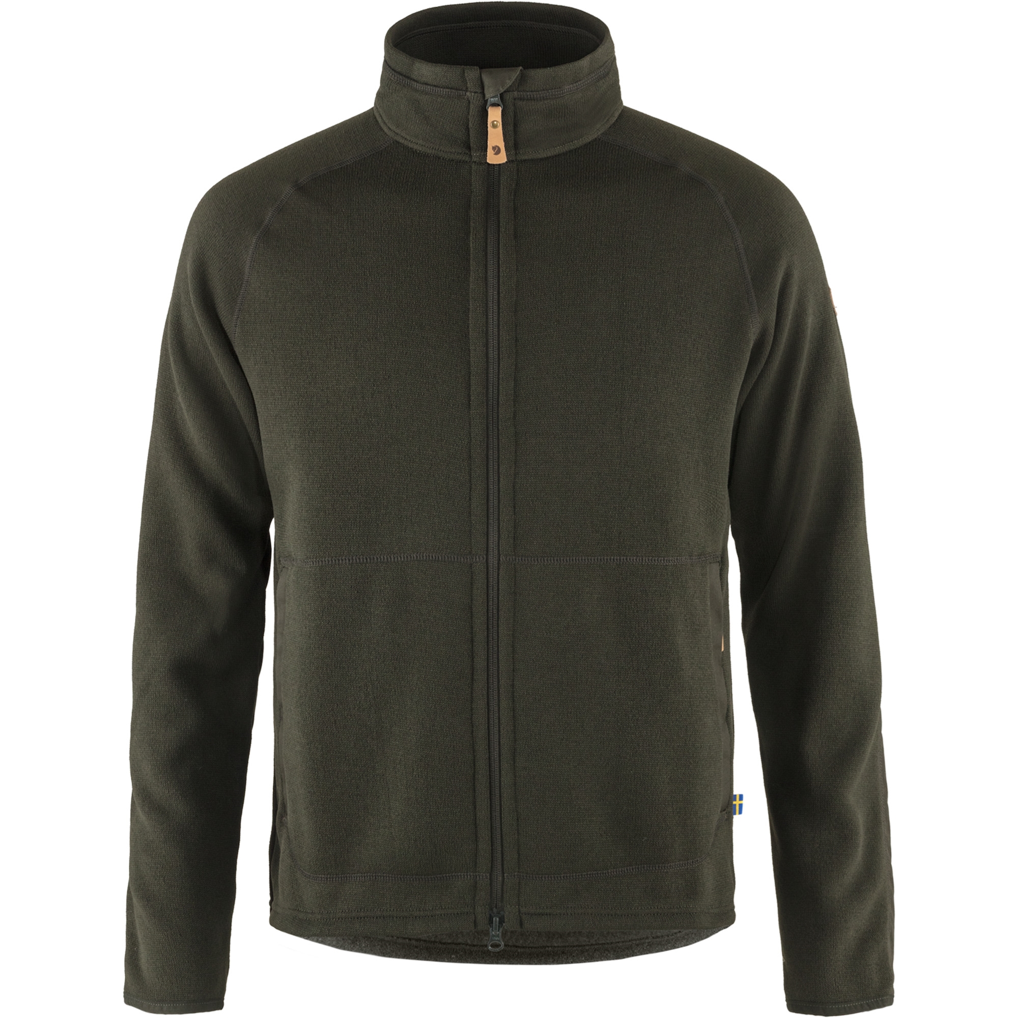 fjellreven Övik fleece zip sweater herre - deep forest