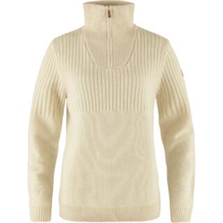 fjellreven Övik half zip knit dame - chalk white