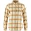 fjellreven Övik heavy flannel shirt dame - chalk white - dune beige