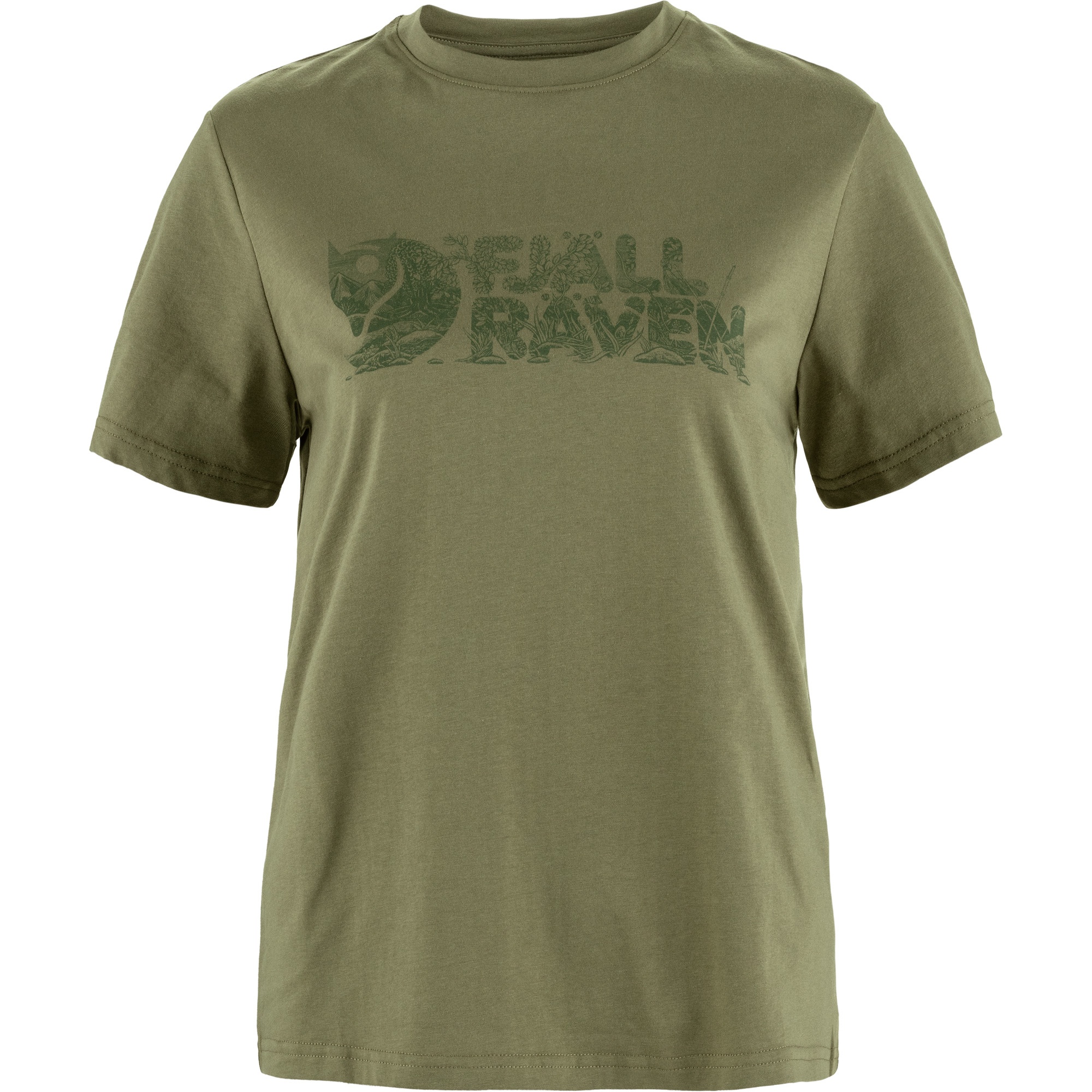 Fjällräven Lush Logo T-skjorte Dame