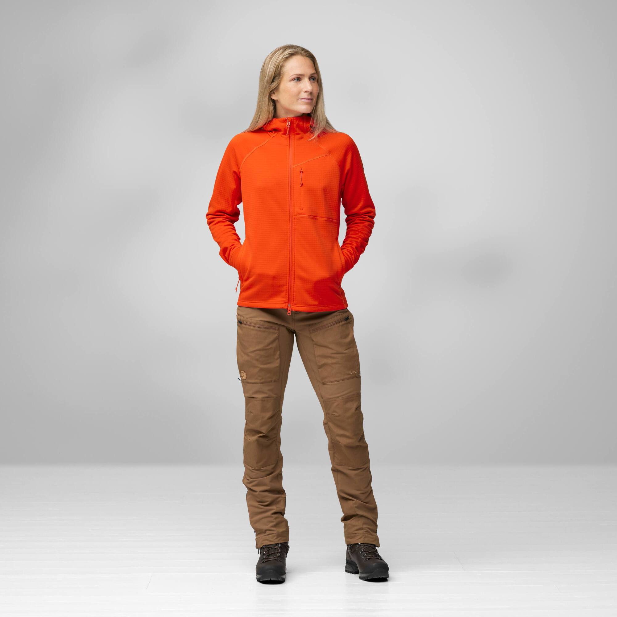 Fjällräven Abisko Grid Fleece Hoodie Dame - Image 4