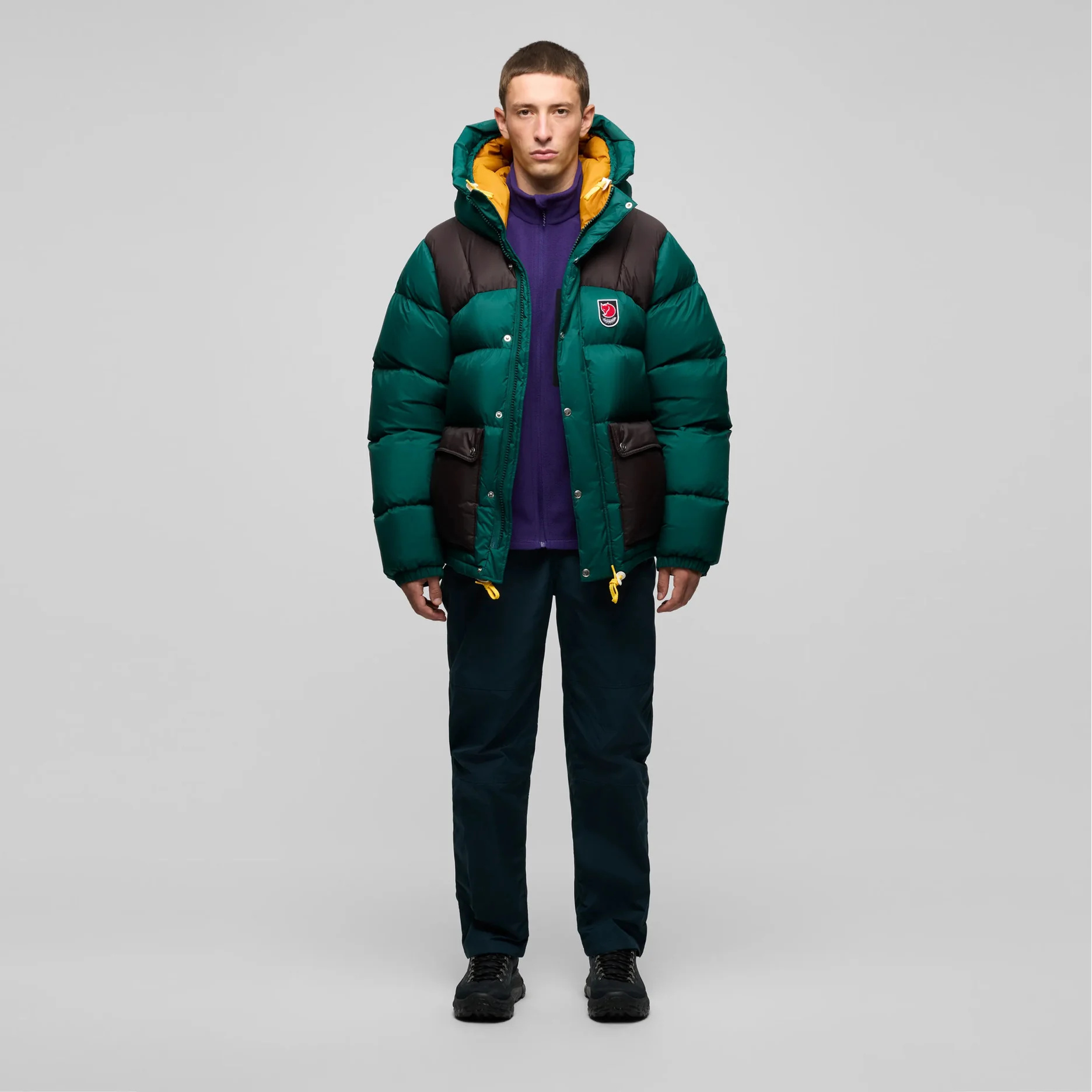 Flerfarget, varm dunjakke Expedition Down Lite Blocked herre