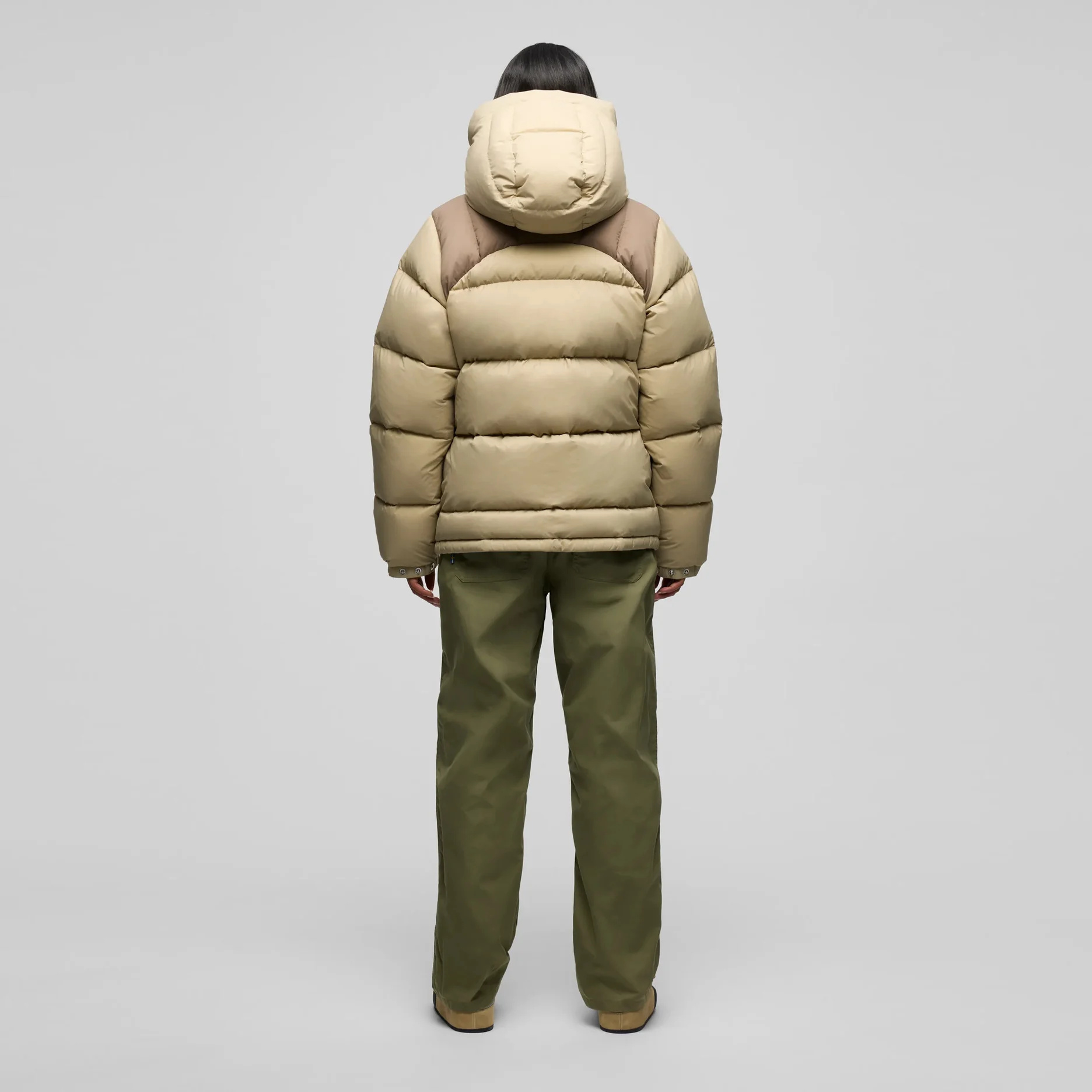 Flerfarget, varm dunjakke Expedition Down Lite Blocked dame