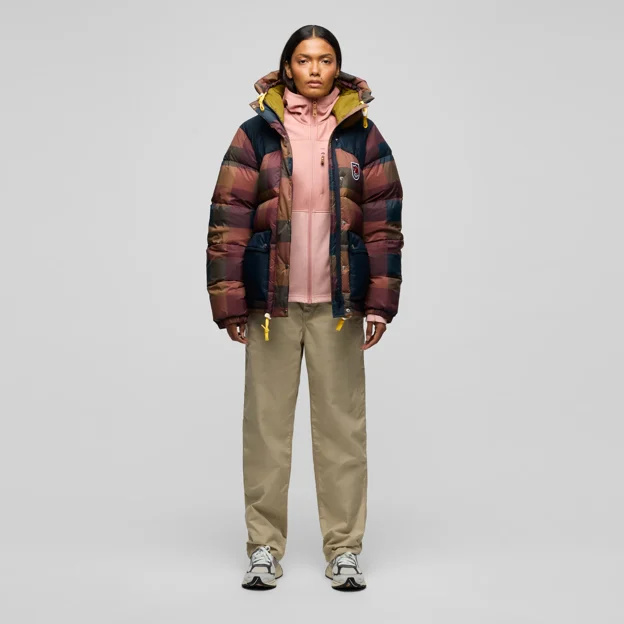 Flerfarget, varm dunjakke Expedition Down Lite Blocked dame