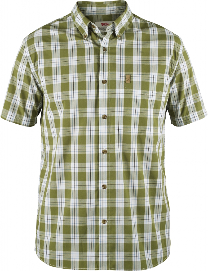 fjellreven Övik button down shirt ss - meadow green