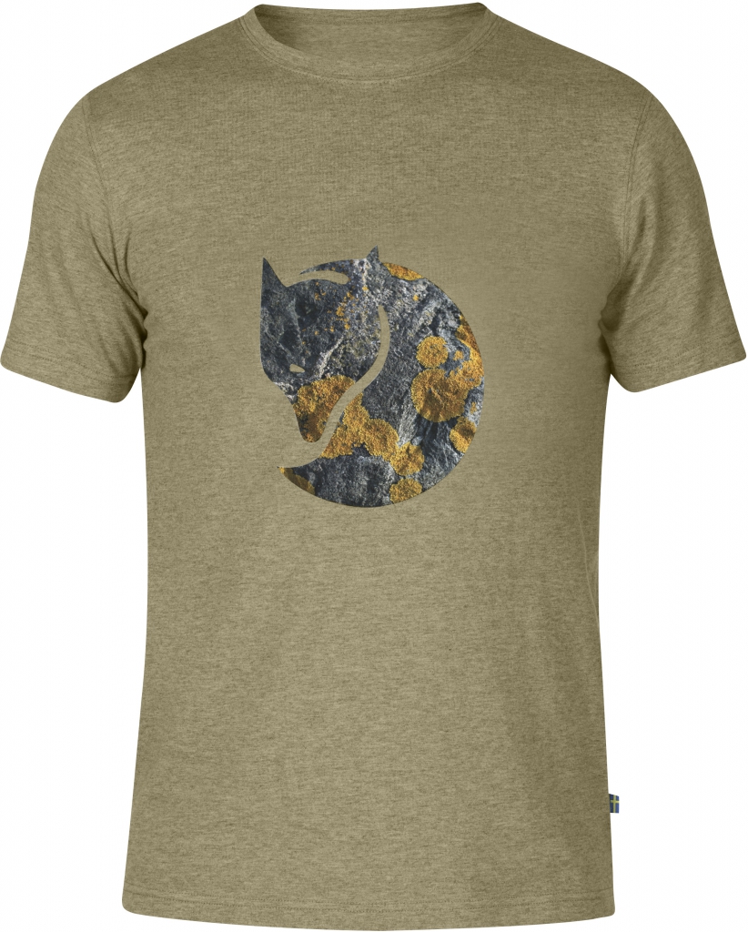 fjellreven rock logo t-shirt - cork
