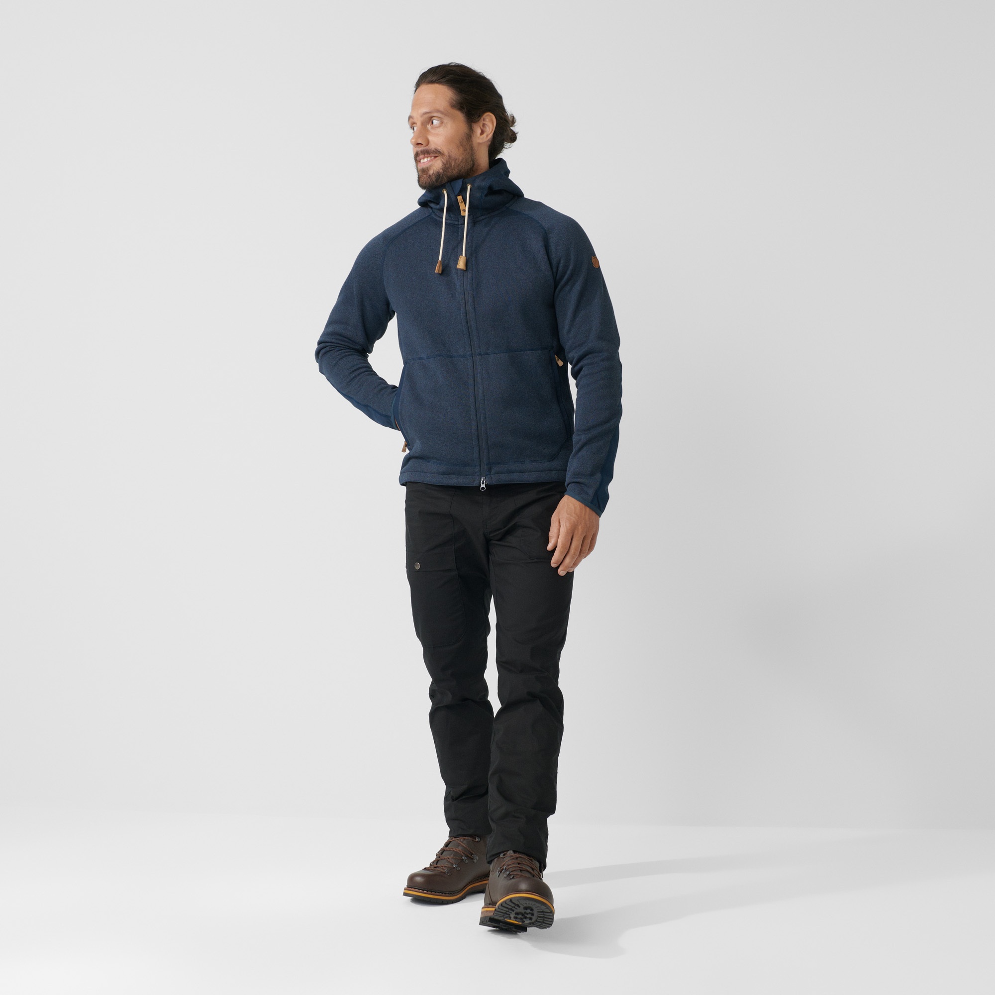 Fjällräven Övik Fleece Hoodie Herre - Image 3