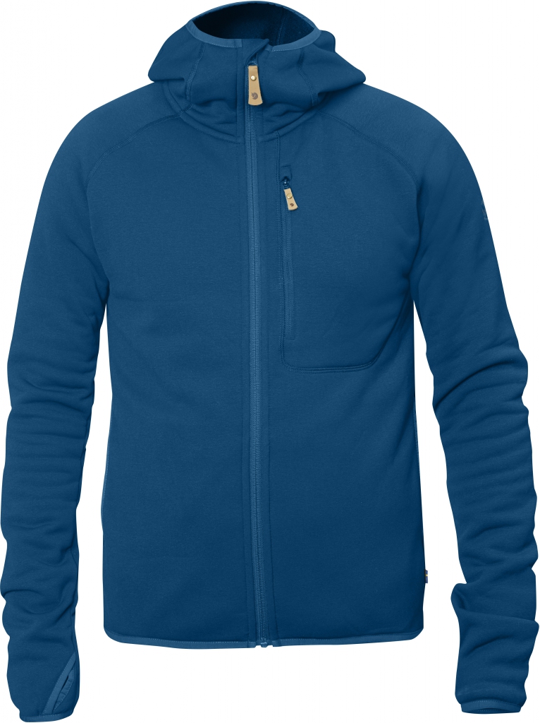 fjellreven abisko fleece hoodie - lake blue