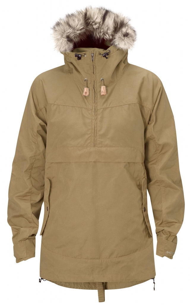 fjellreven iceland anorak dame - sand