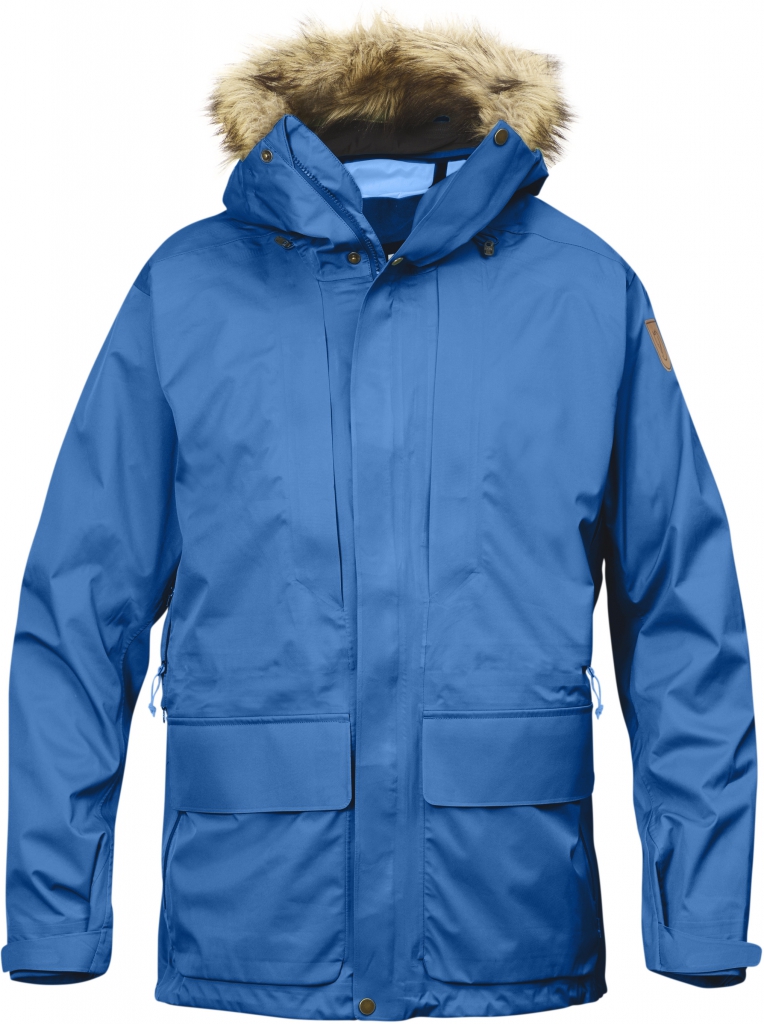 fjellreven keb eco-shell parka - un-blue