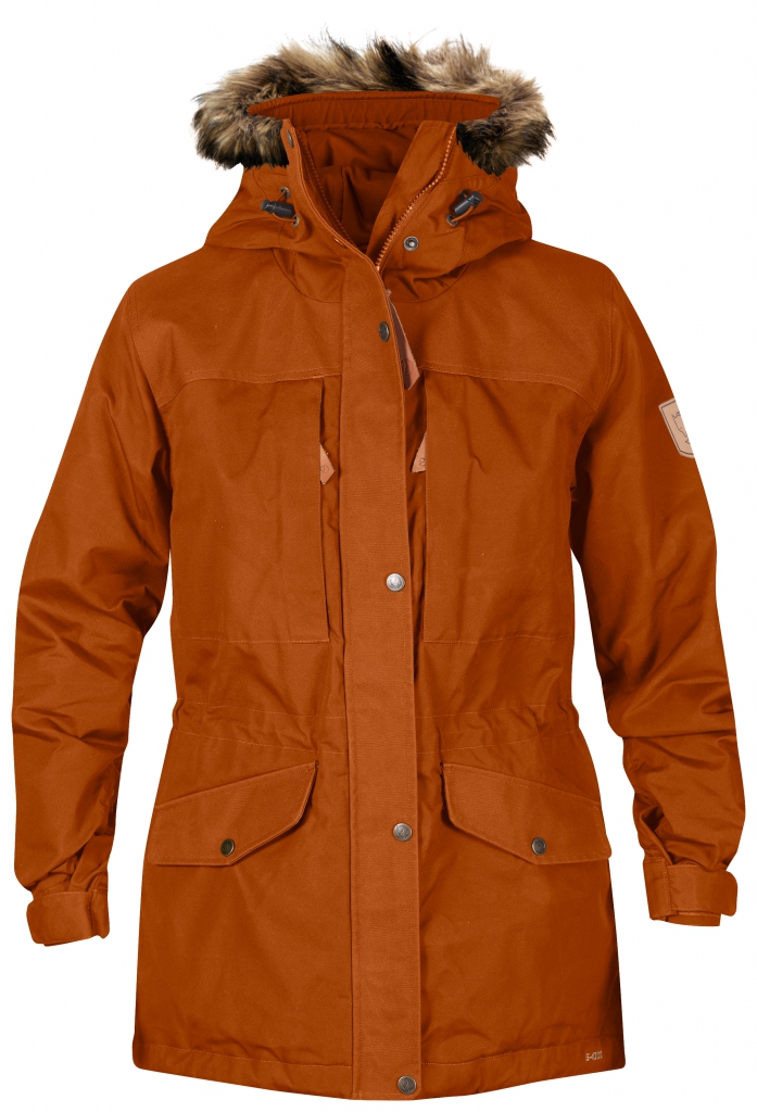 fjellreven singi winter jacket women - autumn leaf
