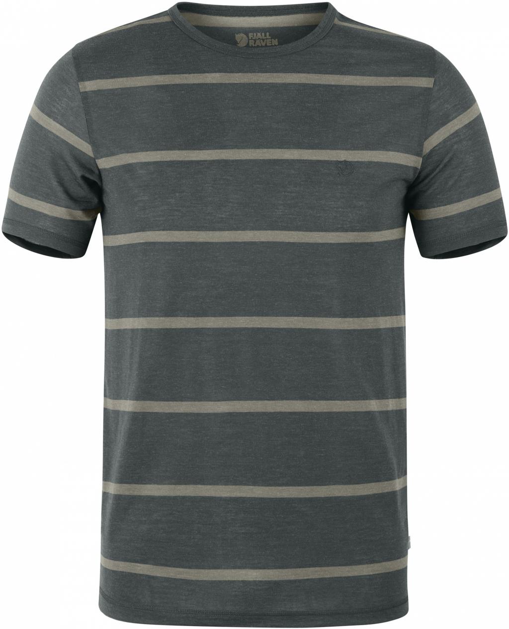 fjellreven high coast stripe t-shirt - ash grey