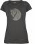 fjellreven abisko trail t-shirt print dame - dark grey
