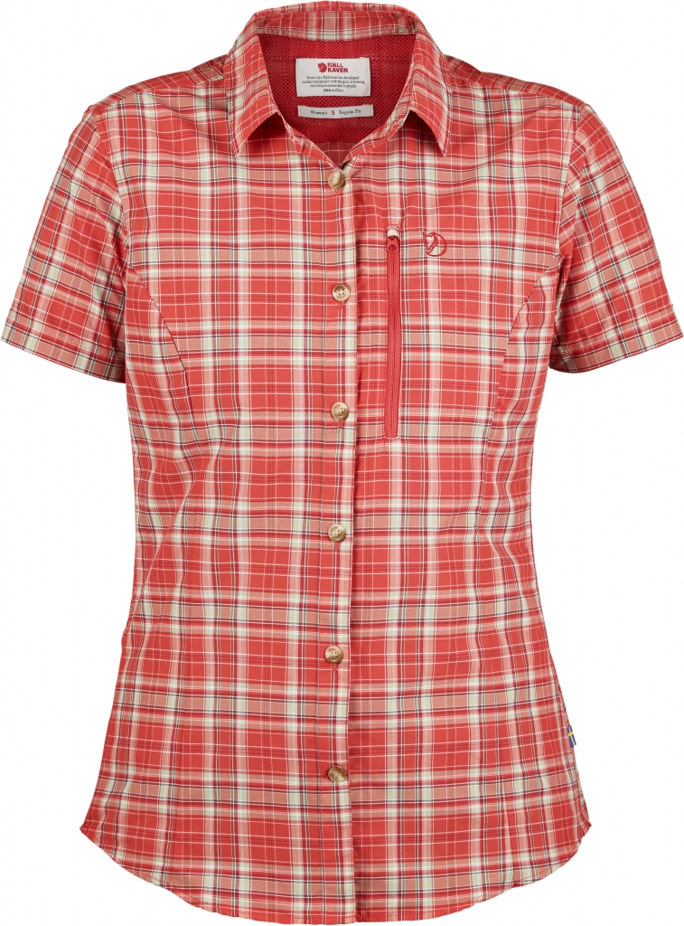 fjellreven abisko hike shirt ss dame - flame orange
