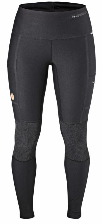 fjellreven abisko trekking tights dame - black