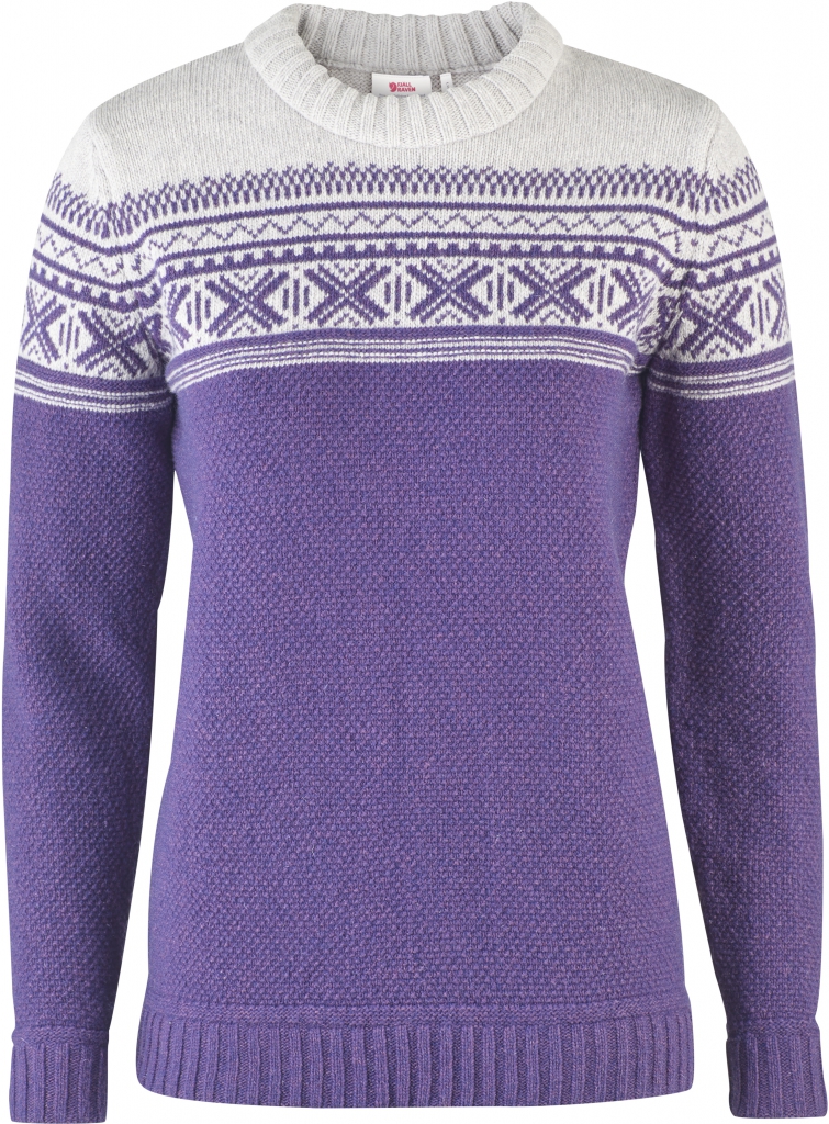 fjellreven Övik scandinavian sweater dame - alpine purple