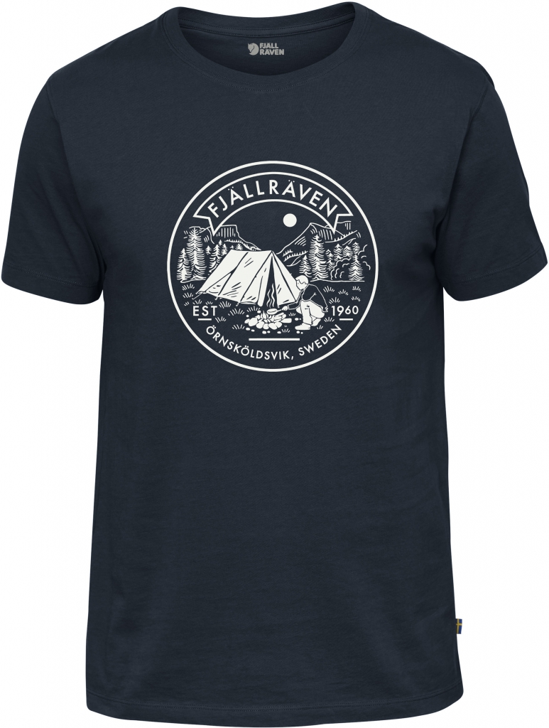 fjellreven lägerplats t-shirt herre - navy