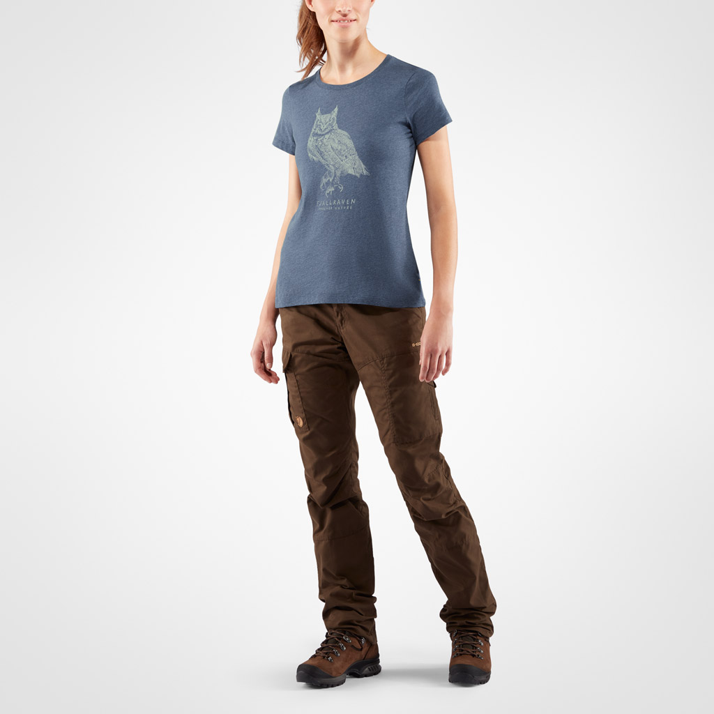 Fjellreven Owl Print T-Shirt Dame - Image 4
