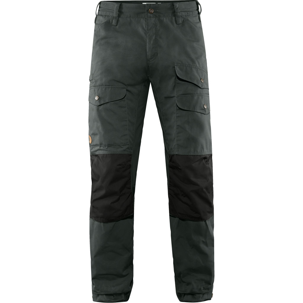 fjellreven vidda pro ventilated bukse long herre - dark grey - black
