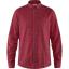 fjellreven Övik flannel shirt herre - deep red