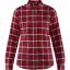 fjellreven Övik flannel shirt dame - deep red