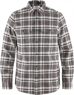 fjellreven Övik heavy flannel shirt herre - dark grey