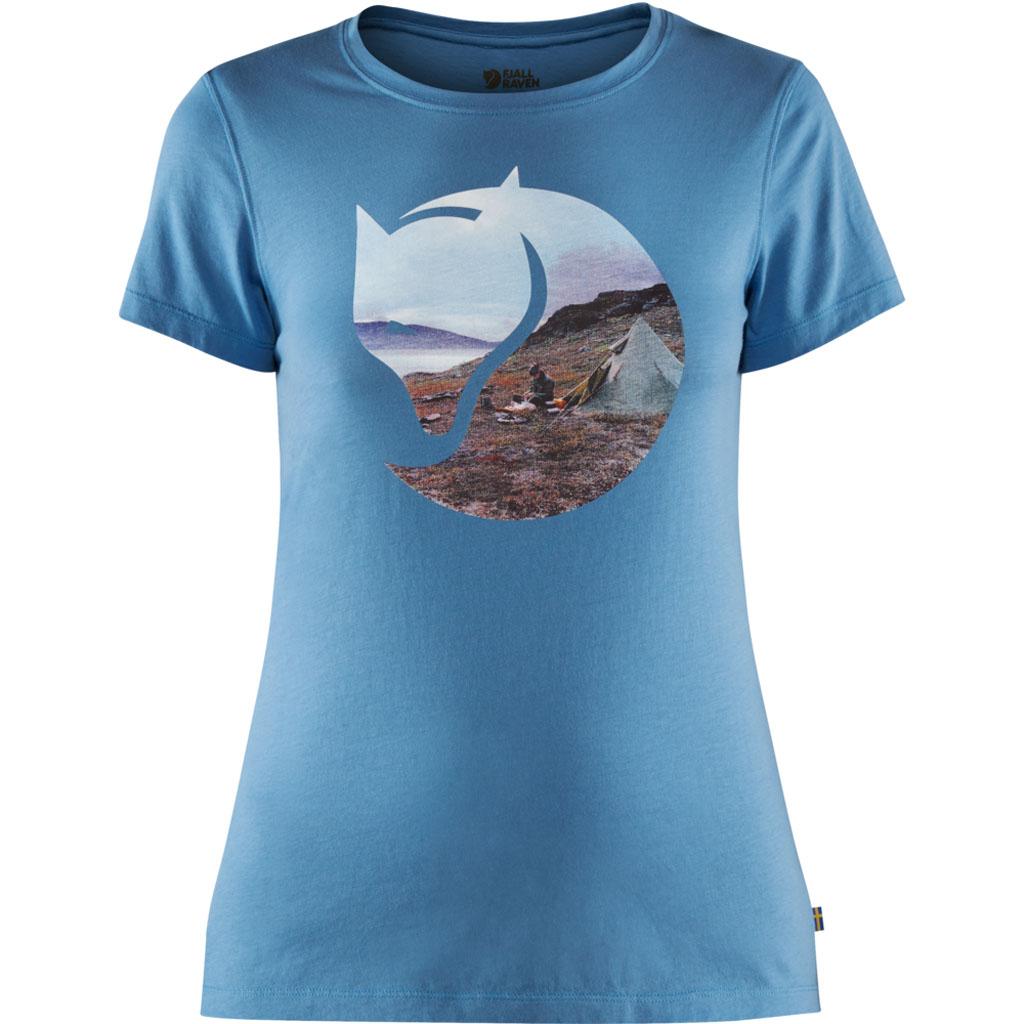 fjellreven gädgaureh '78 t-shirt dame - river blue