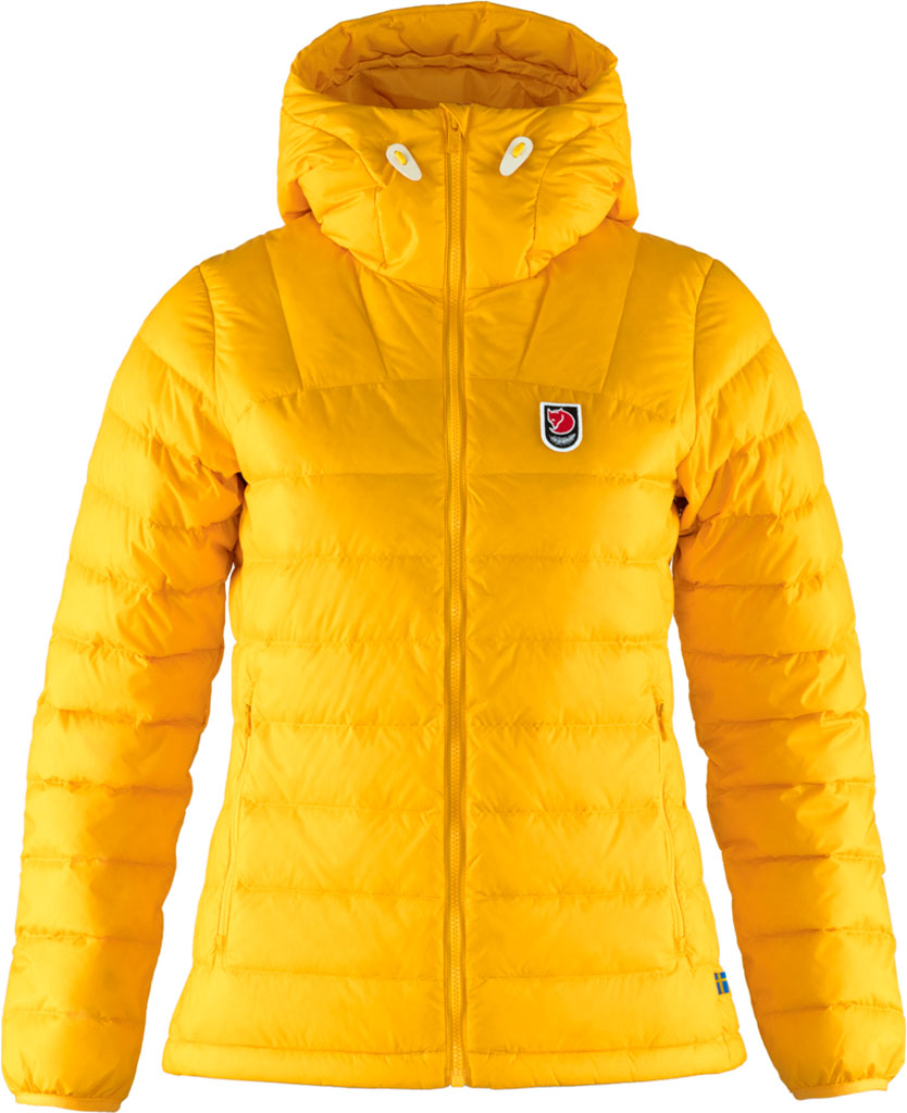 fjellreven expedition pack down hoodie dame - dandelion
