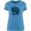 fjellreven arctic fox print t-shirt dame - river blue