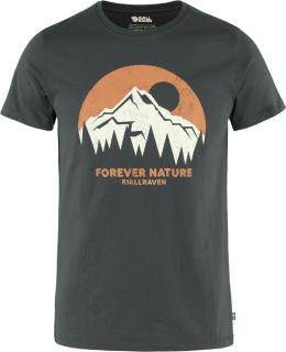 fjellreven nature t-shirt herre - dark navy