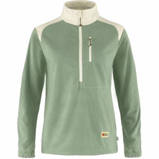 fjellreven vardag lite fleece dame - sage green - chalk white