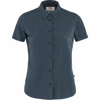 fjellreven high coast lite shirt ss dame - navy